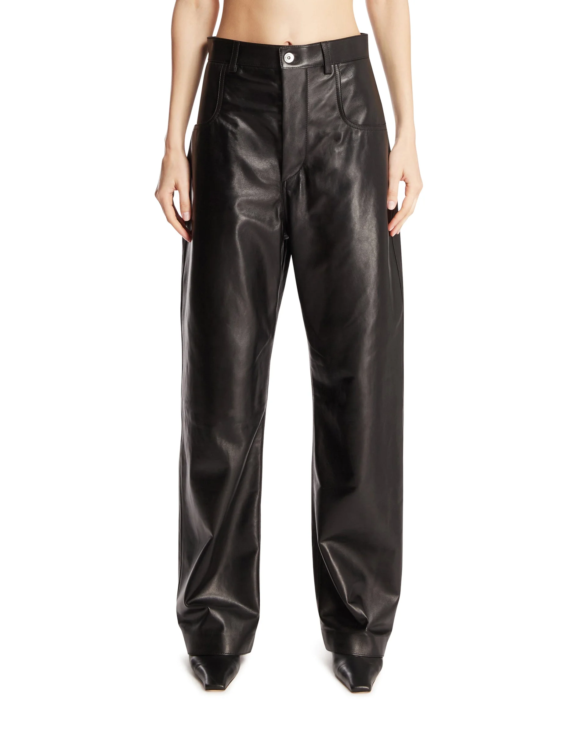 Black Leather Trousers - 1