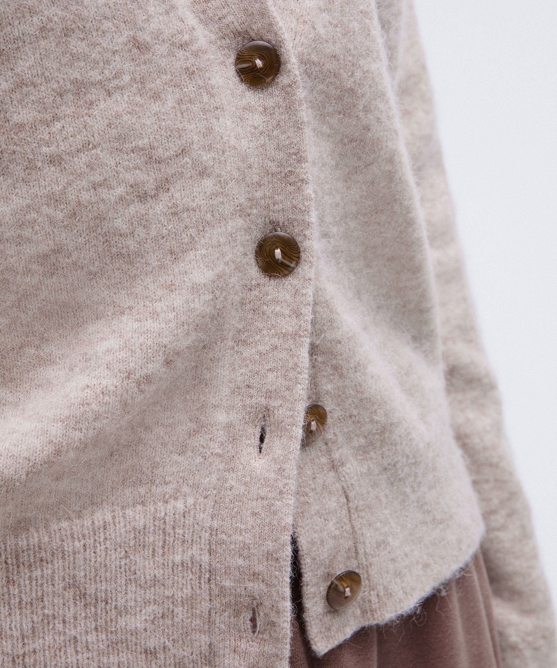 Women's Alpaca Wool-Blend Cardigan Sweater - 6