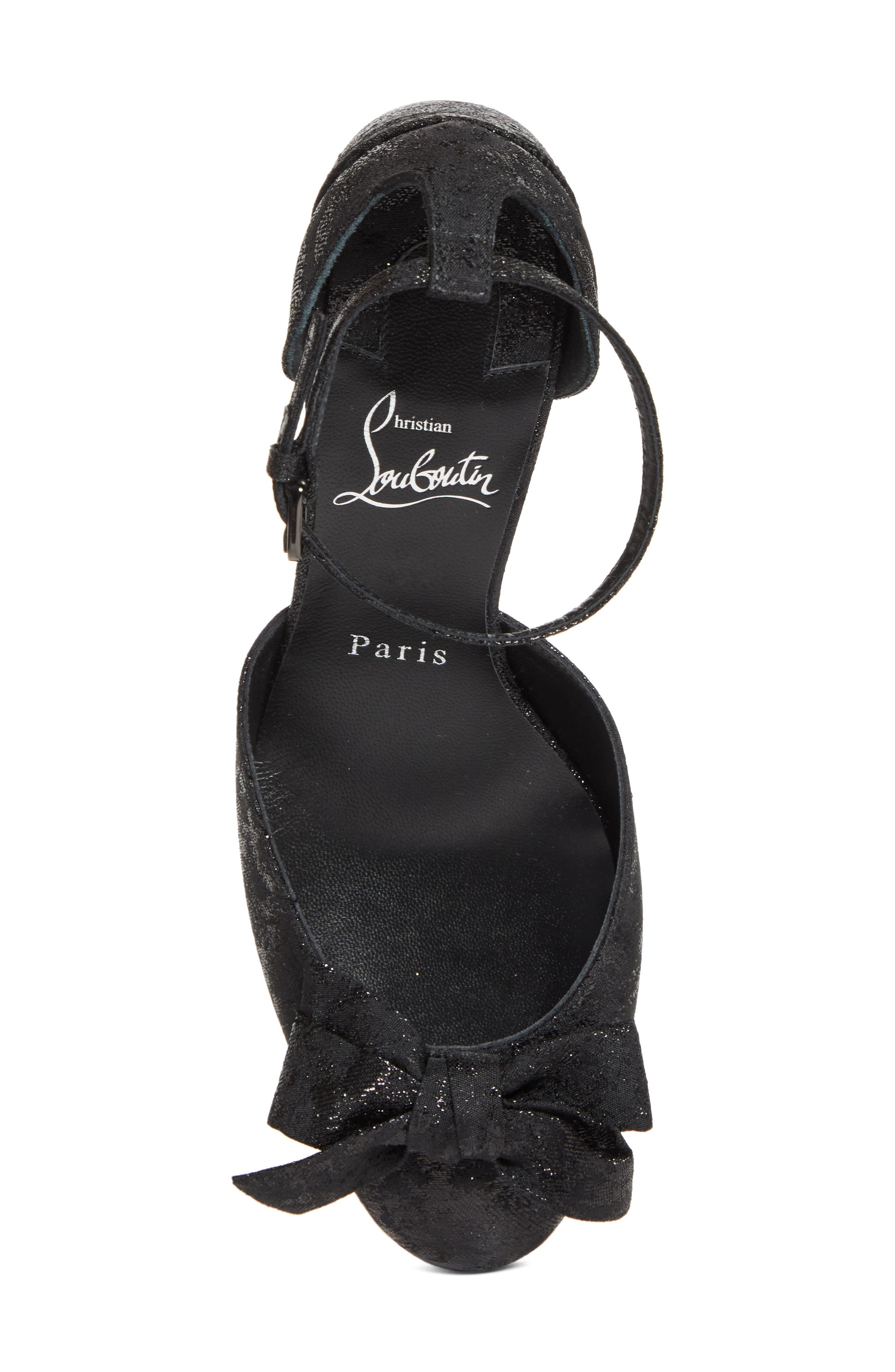 Christian Louboutin Jane Bow Pump in Black at Nordstrom - 5