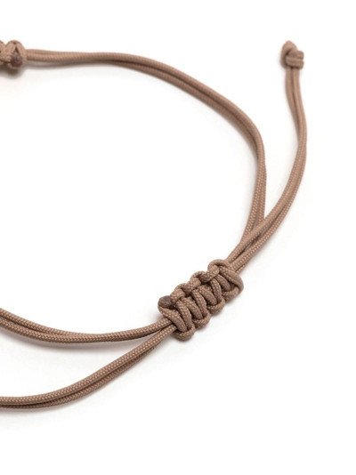 Mulberry adjustable cord charm bracelet outlook