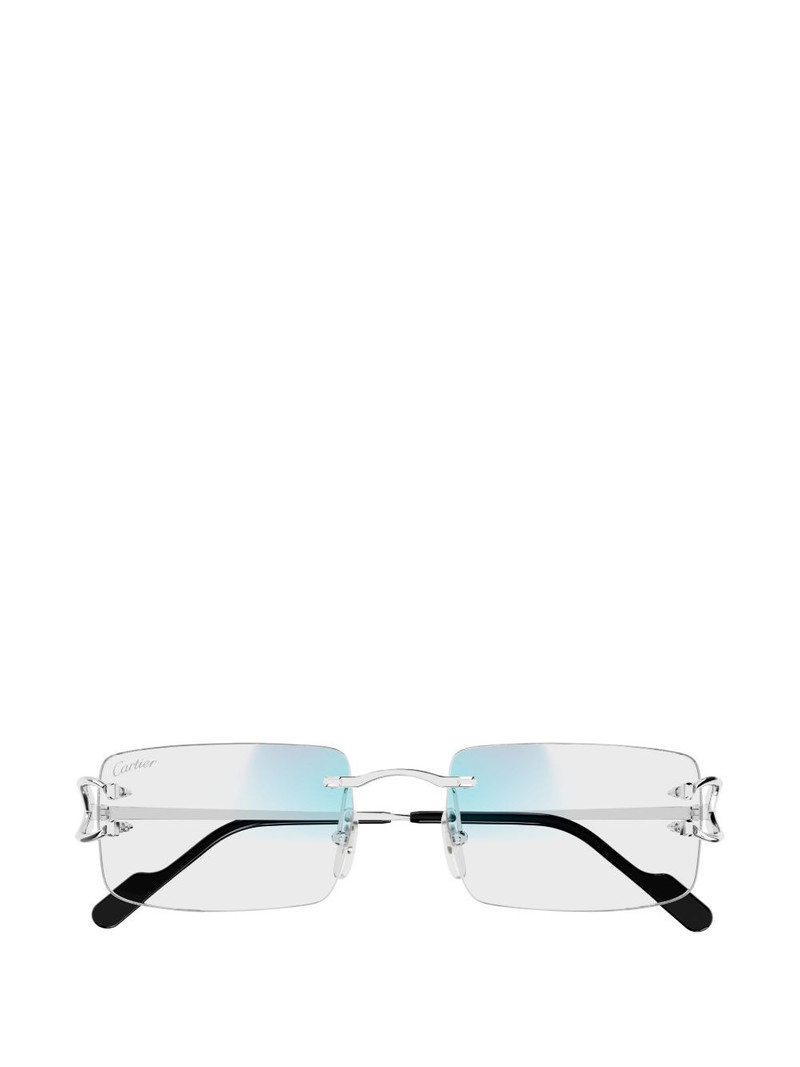 C-motif rectangle-frame sunglasses 3