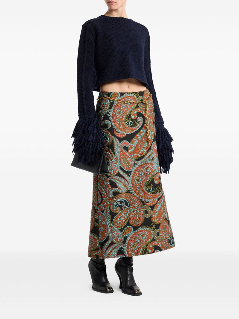 Etro paisley jacquard skirt outlook