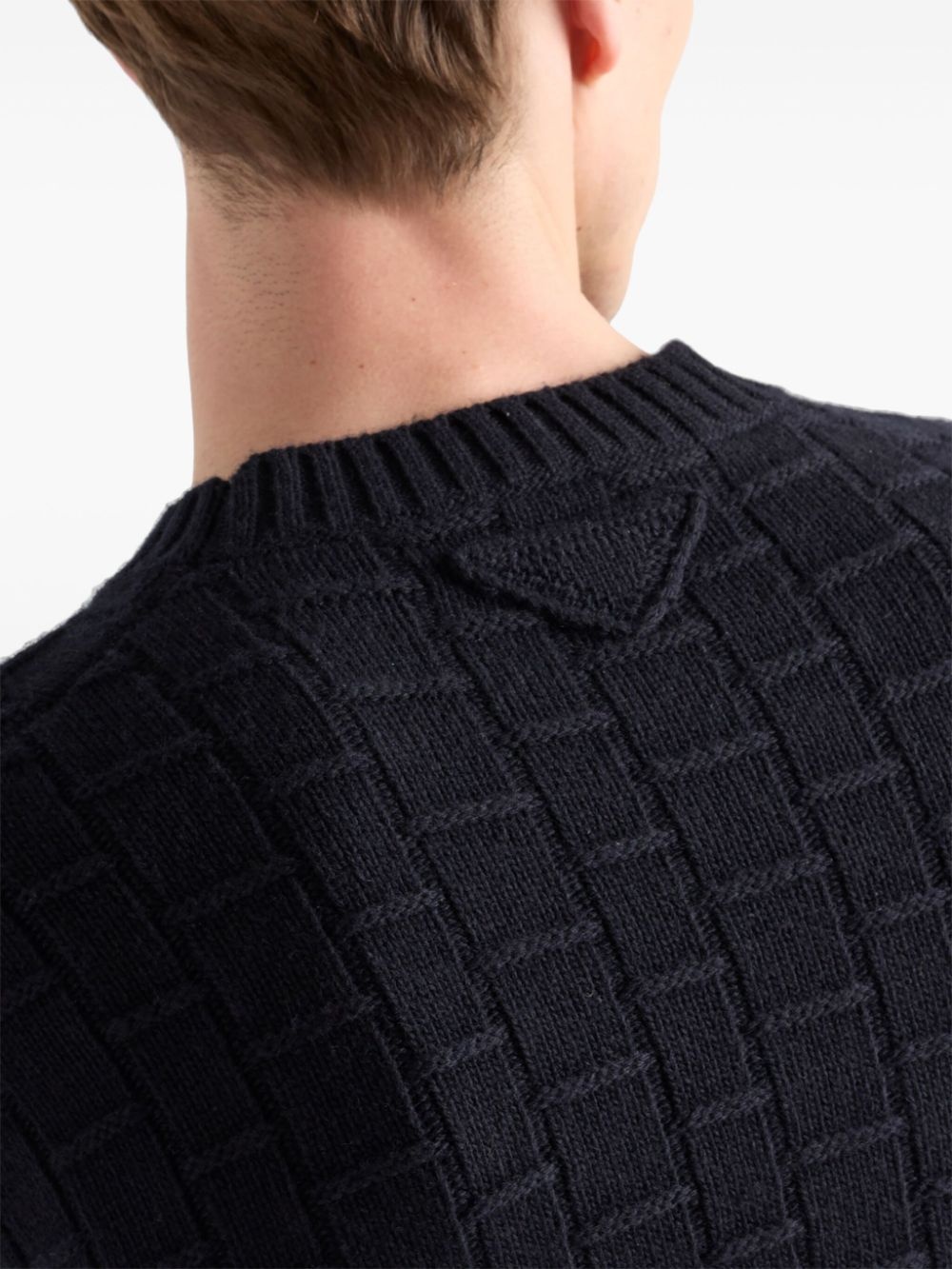 Prada crew-neck cashmere sweater | REVERSIBLE