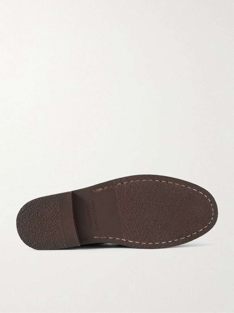 OFFICINE CREATIVE Balfron Flexi 001 Brushed-Suede Loafers Brown outlook