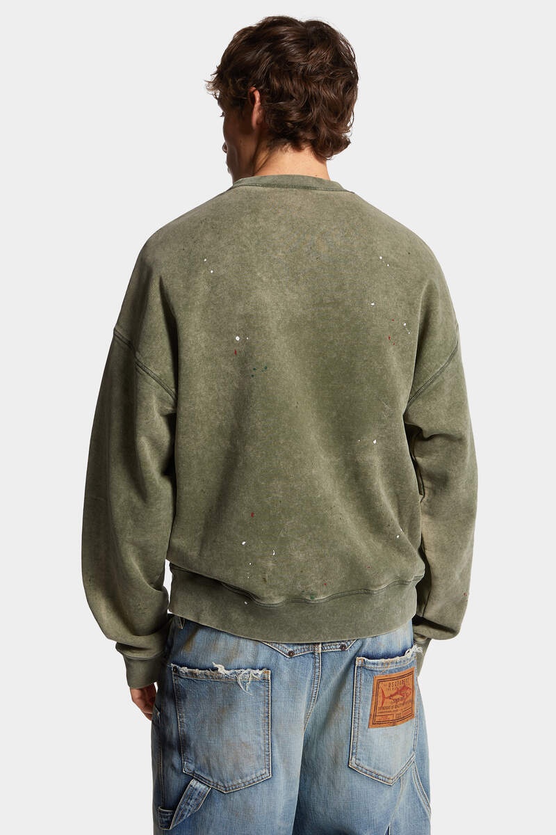 MARBLE DYED WITH VANISH SPOT CYPRO FIT SWEATSHIRT - 4
