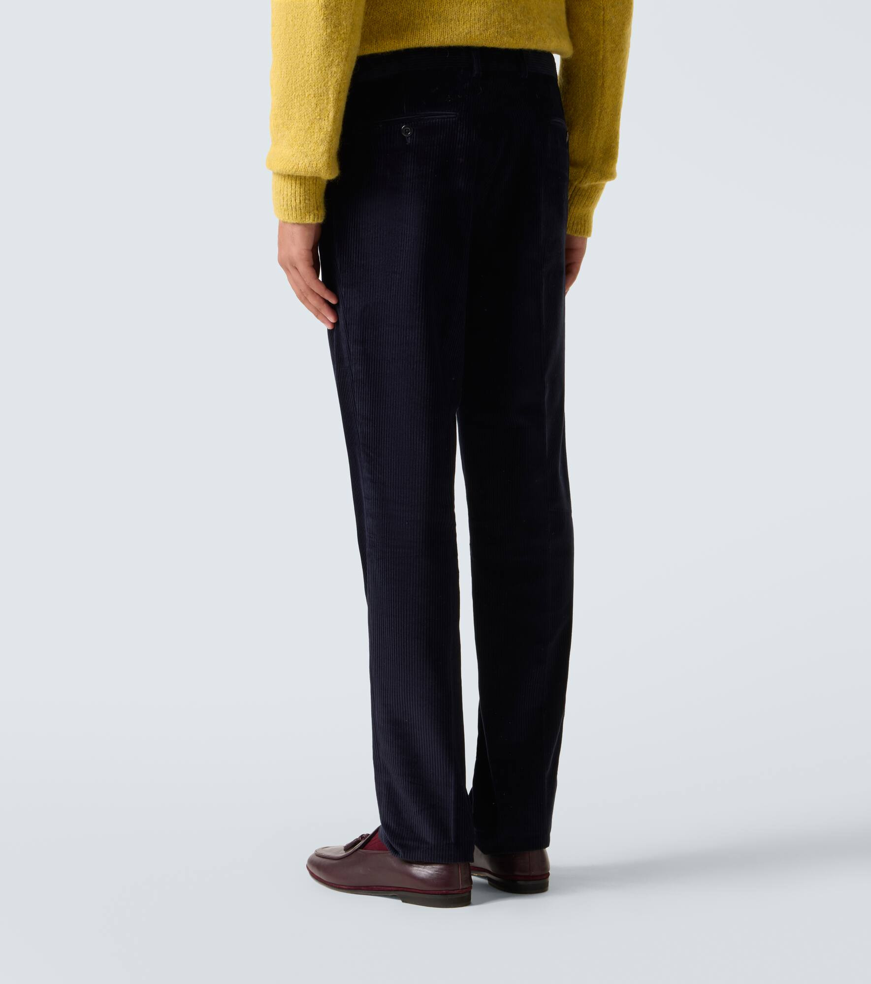 Cotton corduroy straight pants - 4