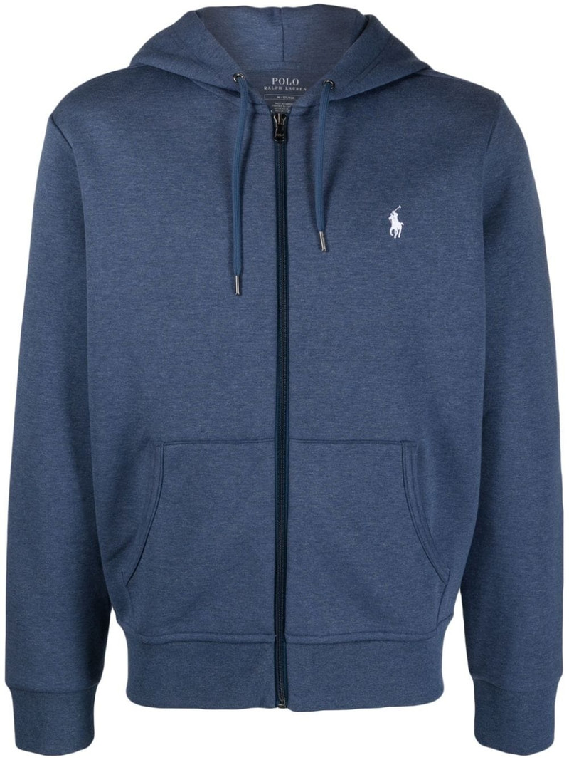 Polo Pony-embroidered zip-up hoodie 1