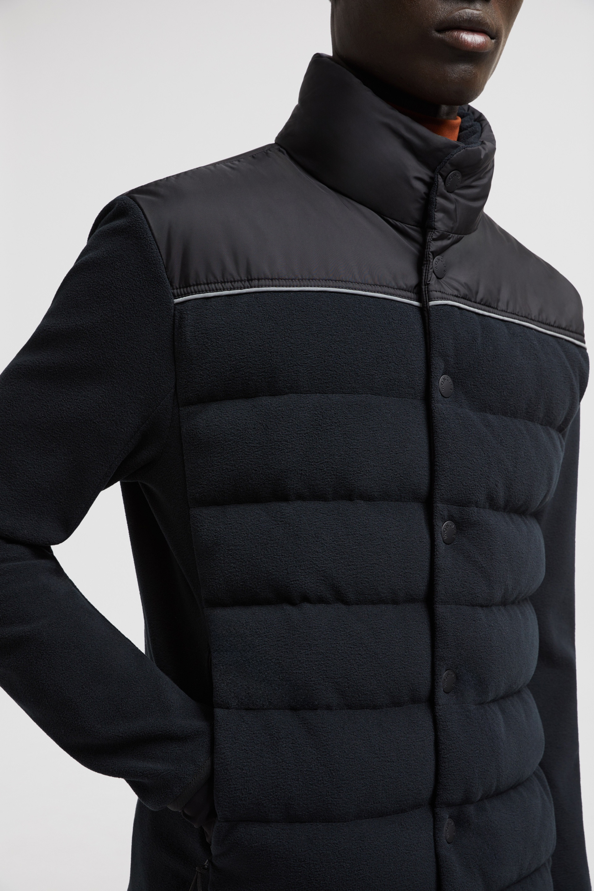 Padded Zip-Up Cardigan - 6
