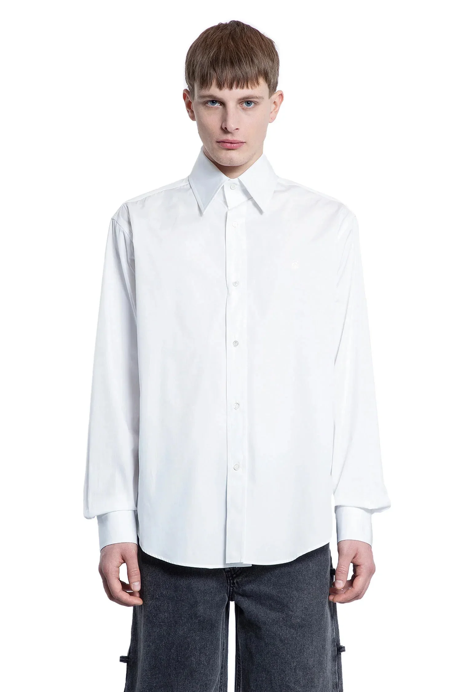 Skull-Shirt-In-Cotton-Poplin - 1