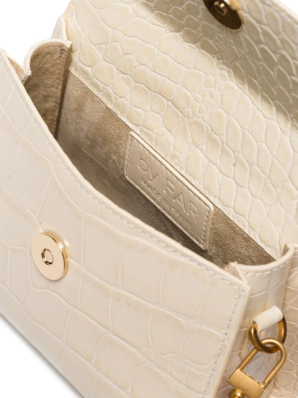 mini crocodile-embossed tote - 5