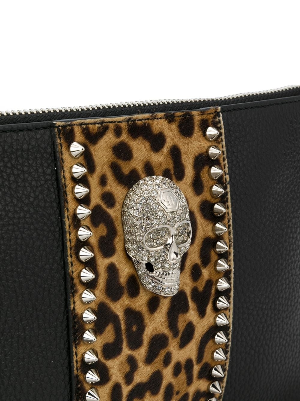 Minudier leather embellished clutch bag - 4