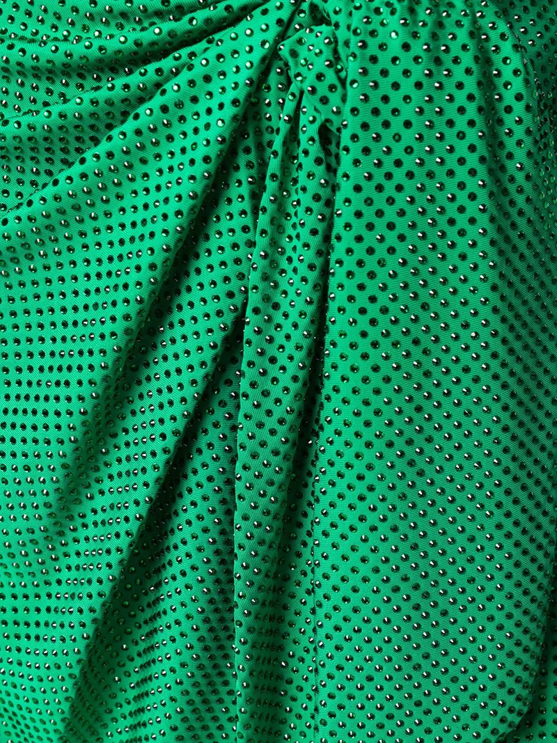 polka-dot ruched midi skirt 5