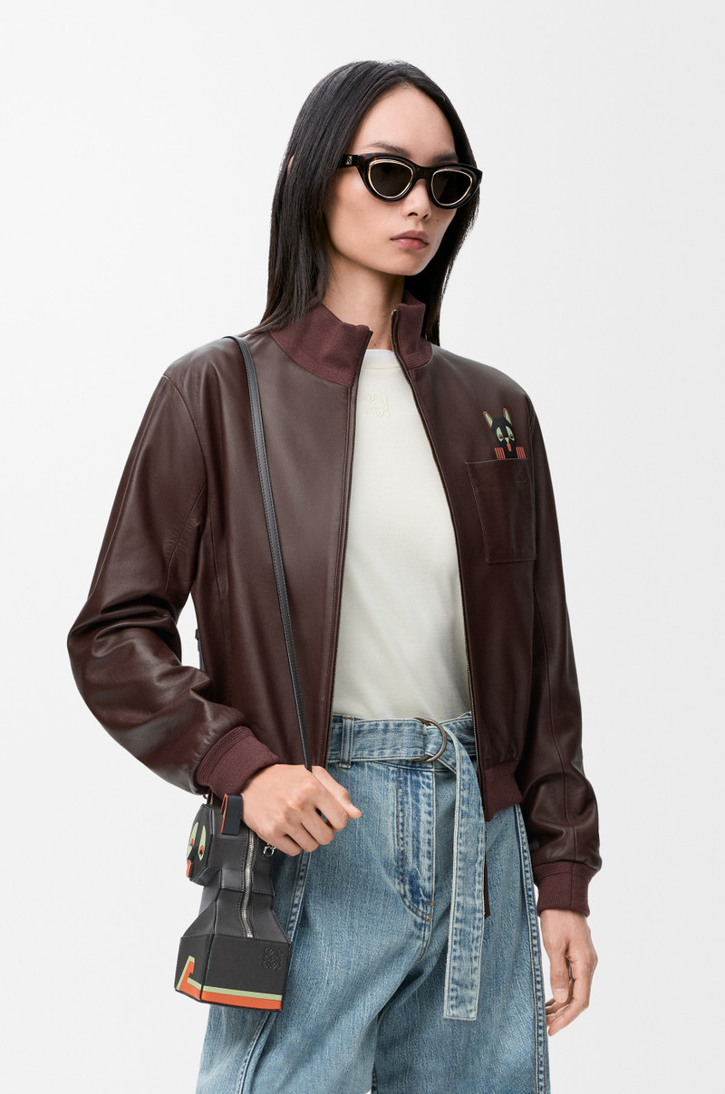 Cropped jacket in nappa lambskin 3