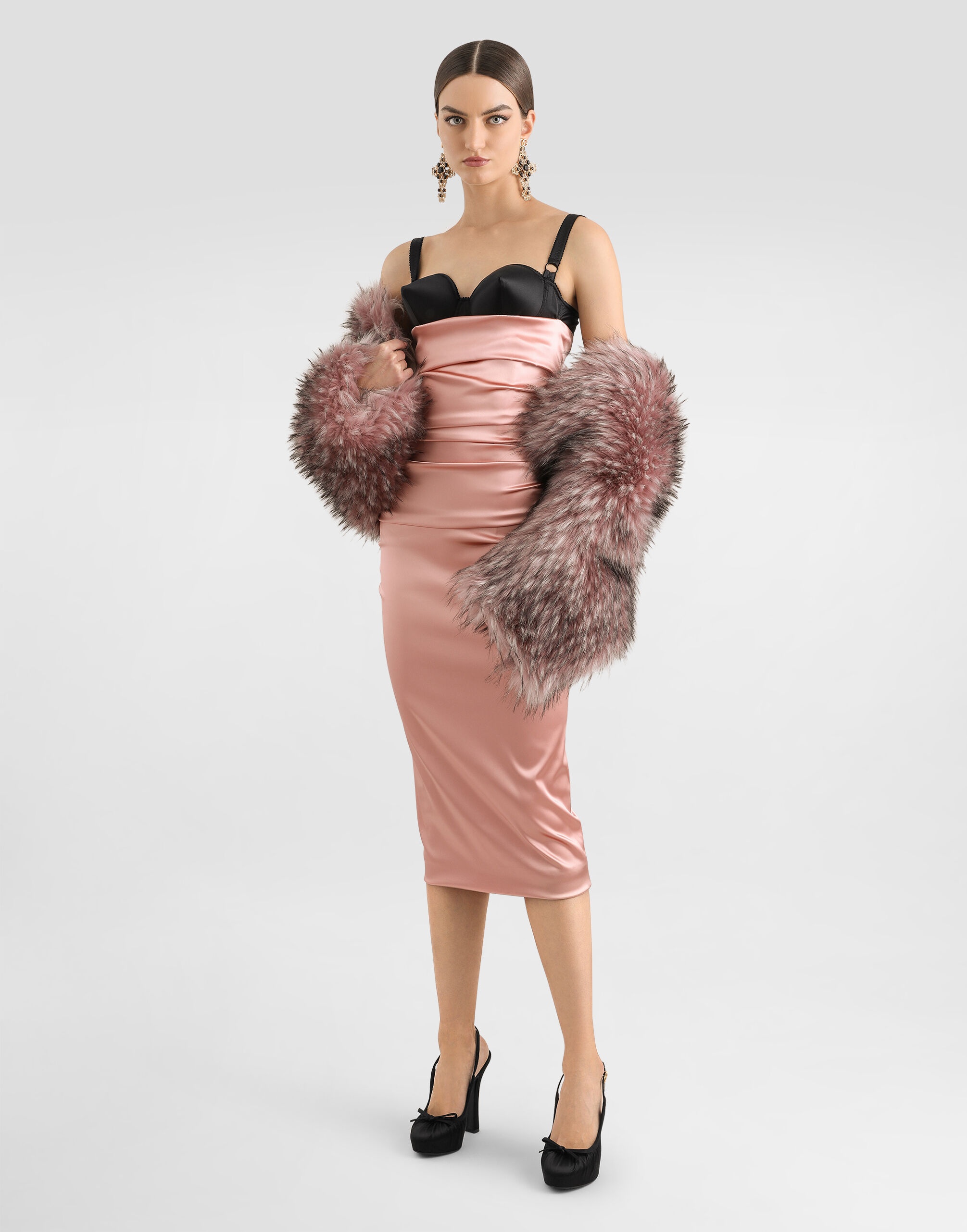 Short faux fur jacket - 2