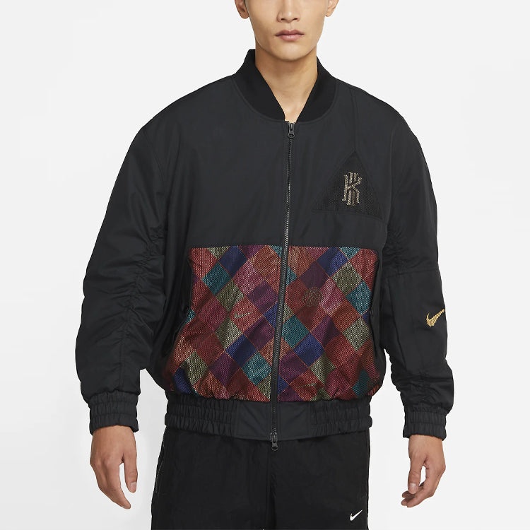 Nike Kyrie Protect Irving Sports Print Basketball Jacket For Men Black DD6930-010 - 4