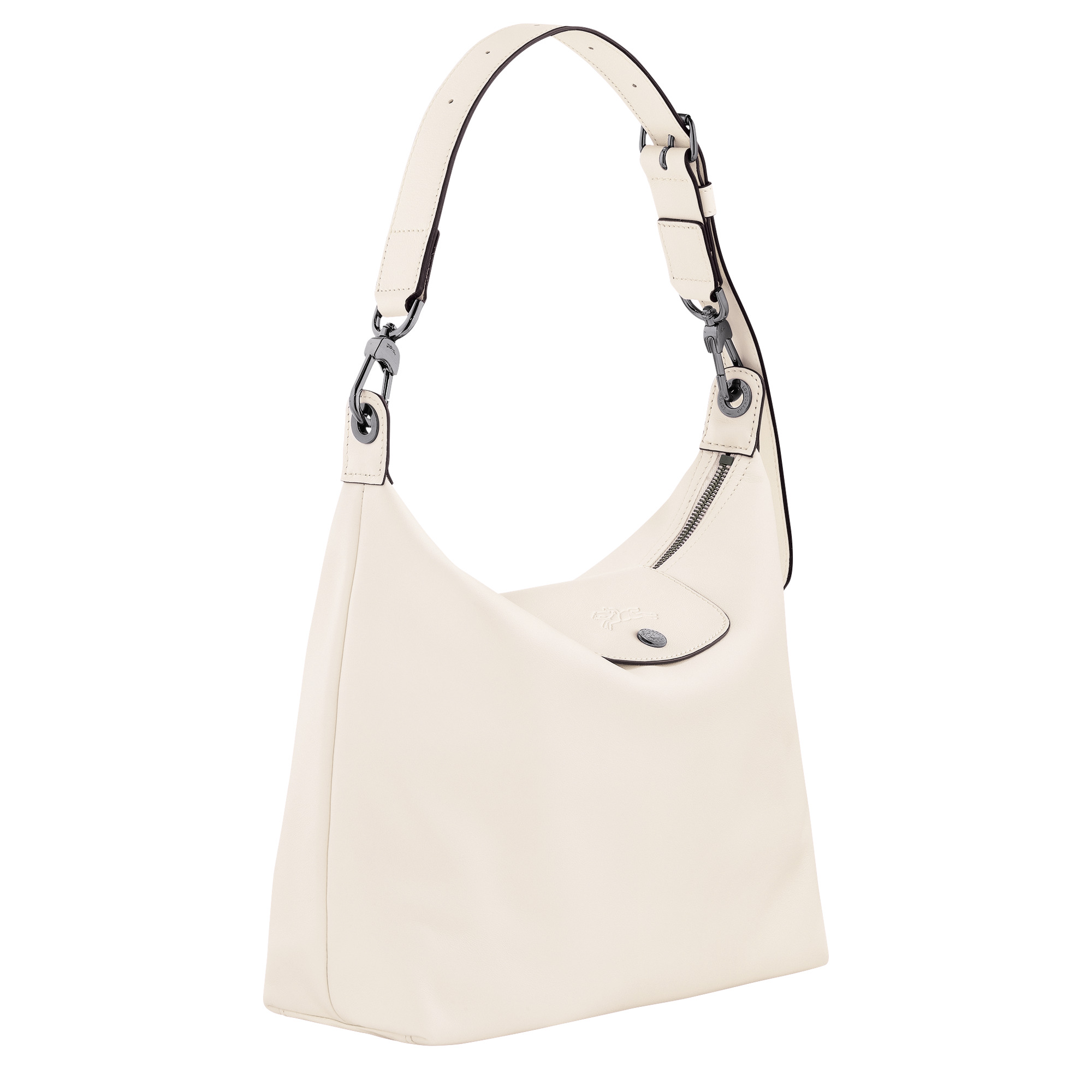 Le Pliage Xtra M Hobo bag Ecru - Leather - 3