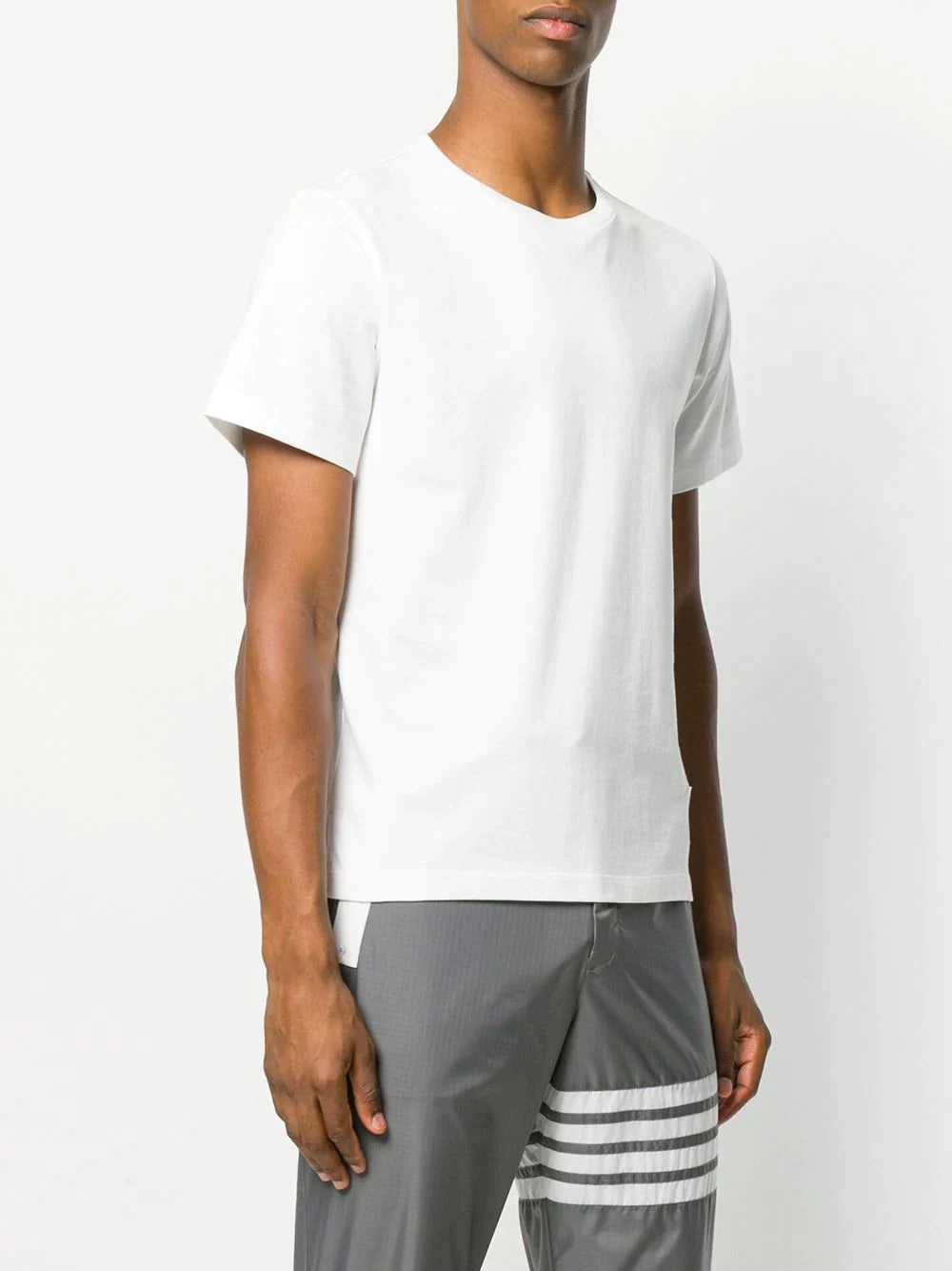 Relaxed Fit Short Sleeve Tee With Side Slit - 3
