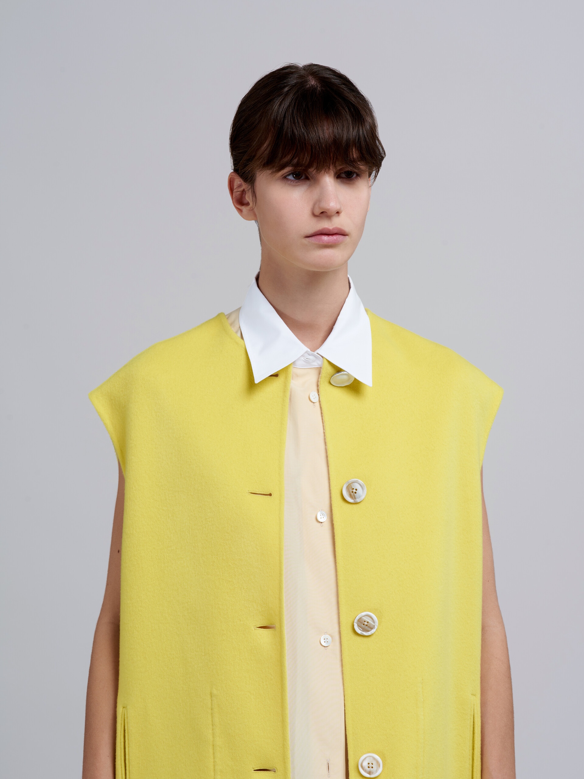 CASHMERE AND WOOL DOUBLE VEST - 4