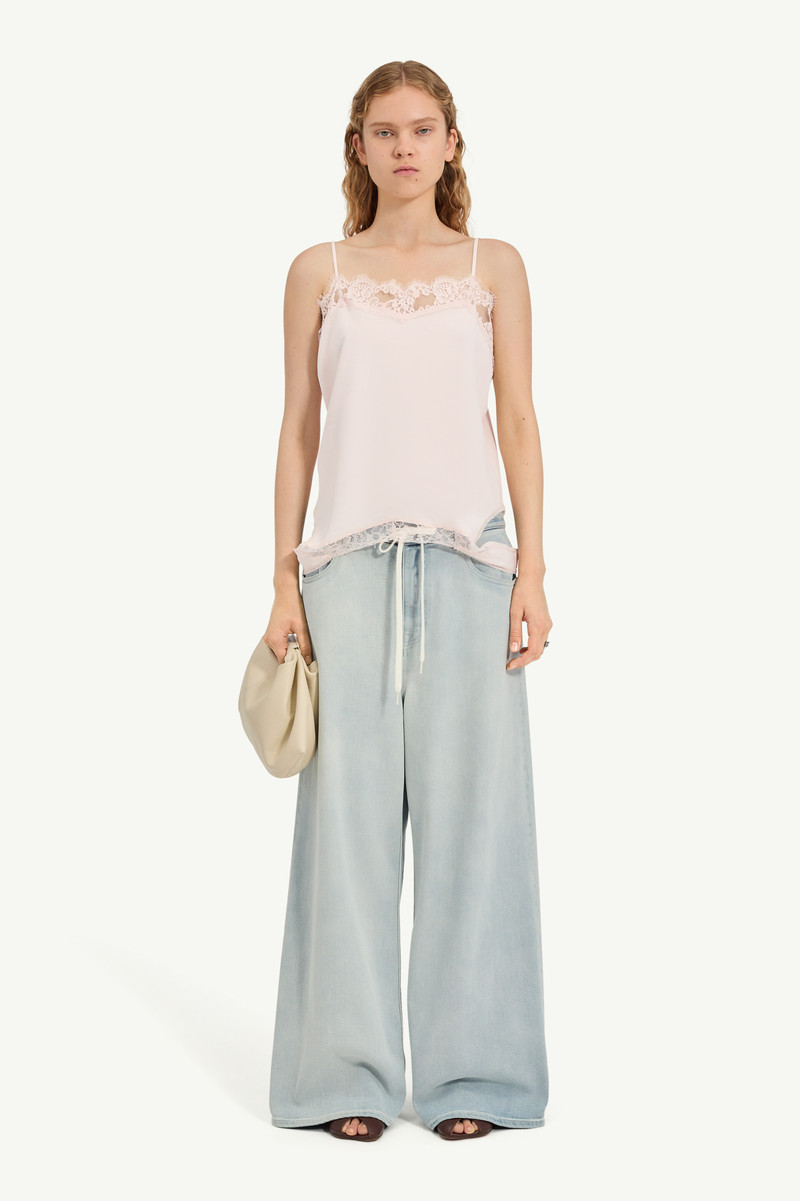 Mirrored lace slip top 5