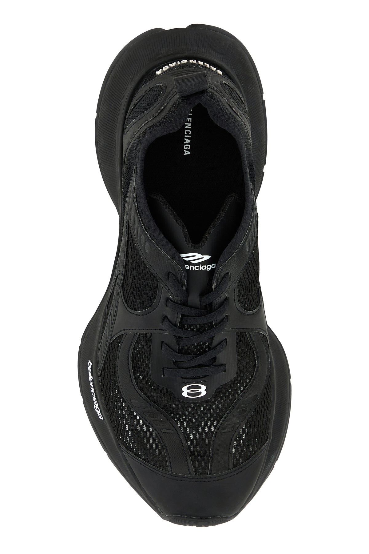 Black mesh and rubber Circuit sneakers - 4
