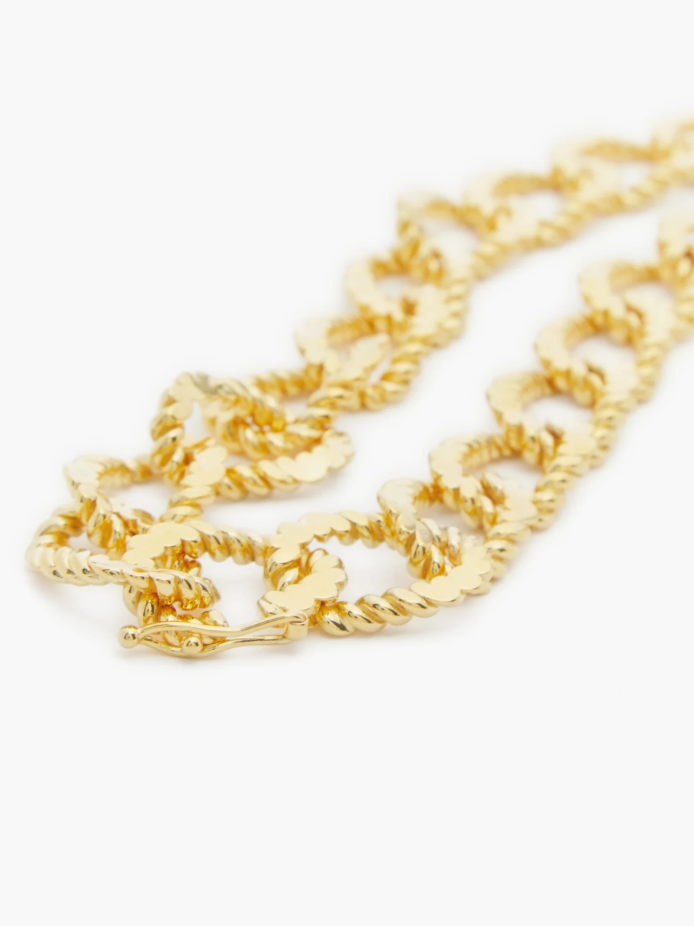 18kt gold-vermeil rope-chain necklace - 4