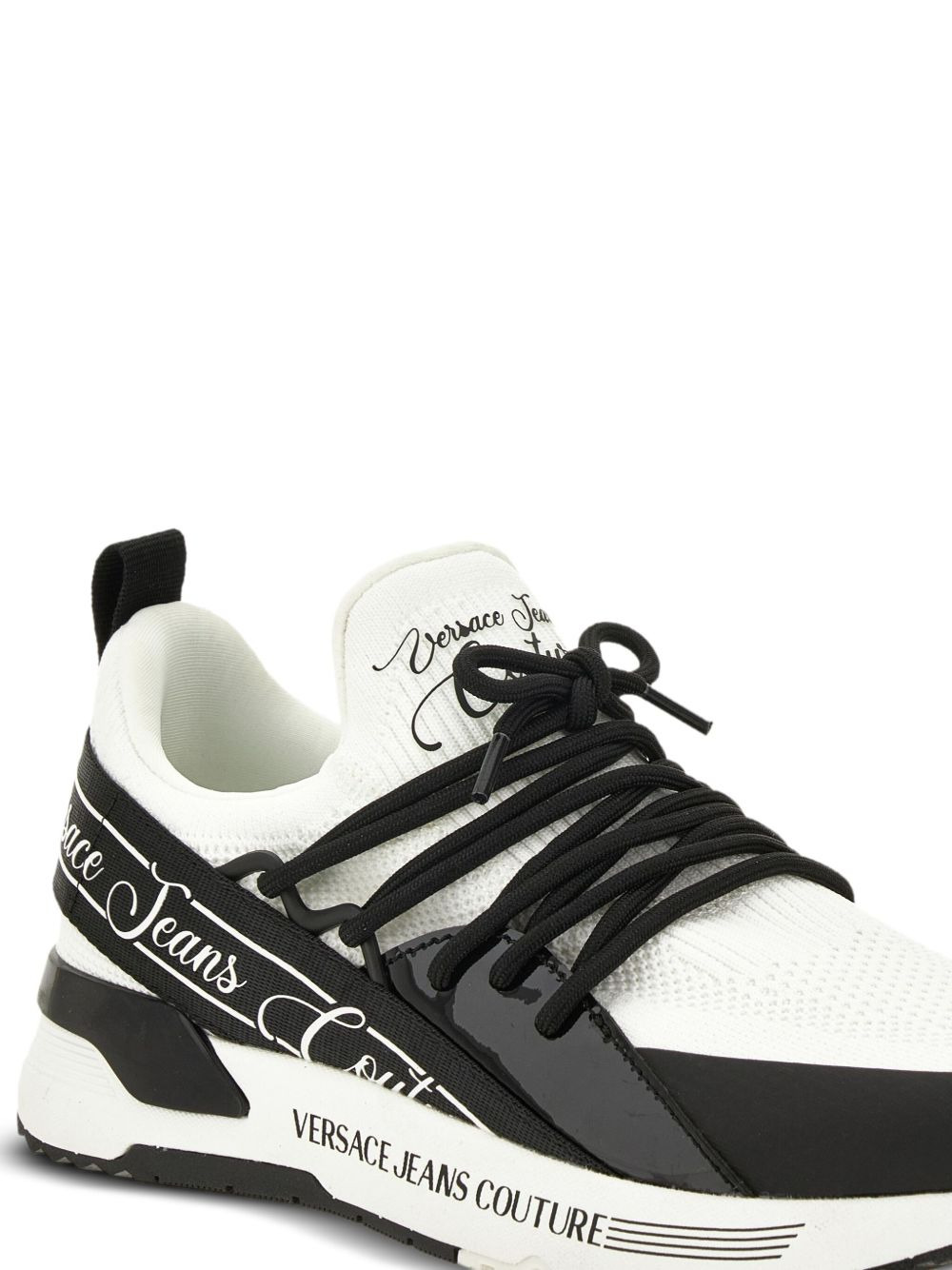 lace-up logo trainers - 4