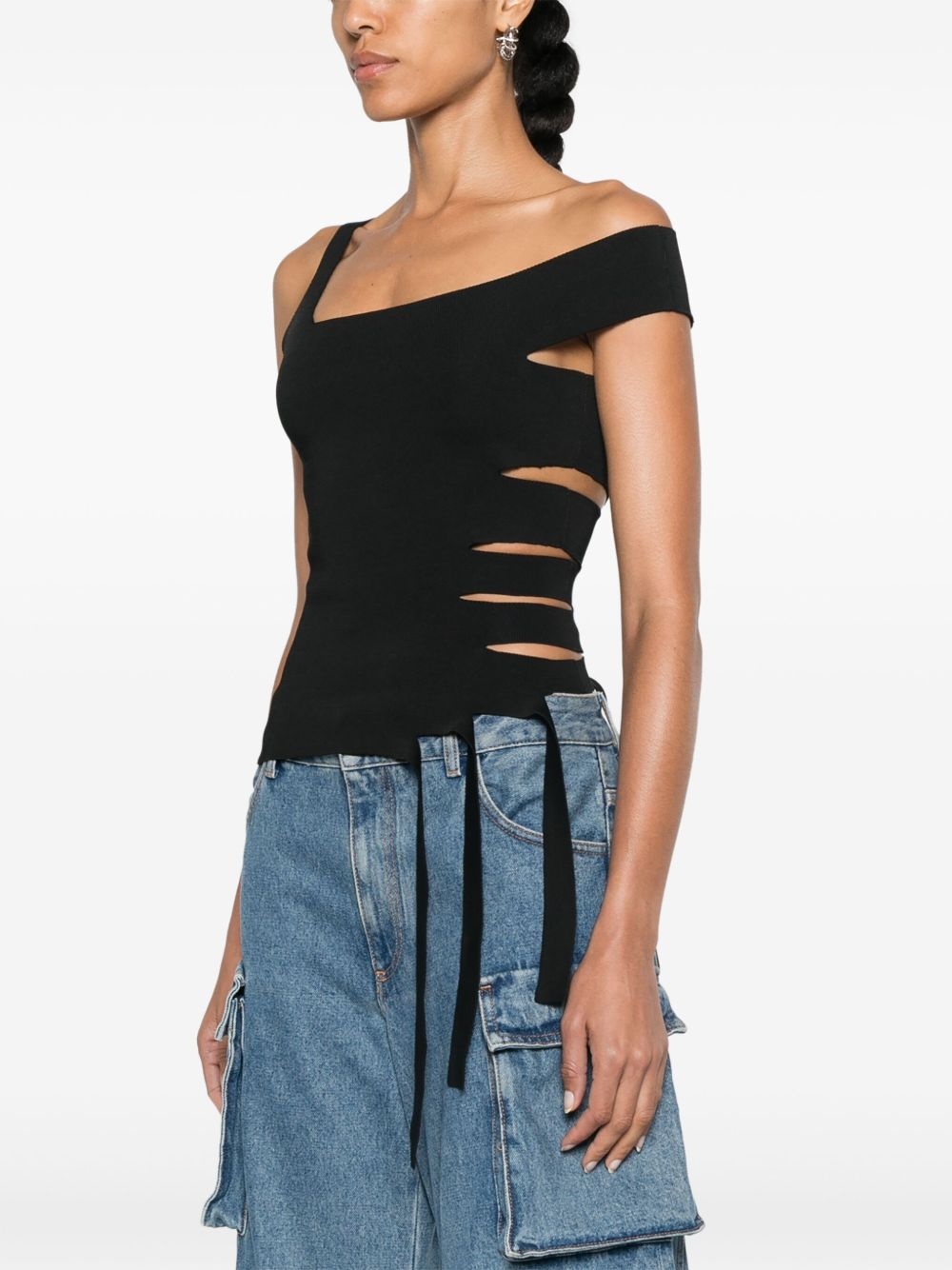 bandage knitted top - 3