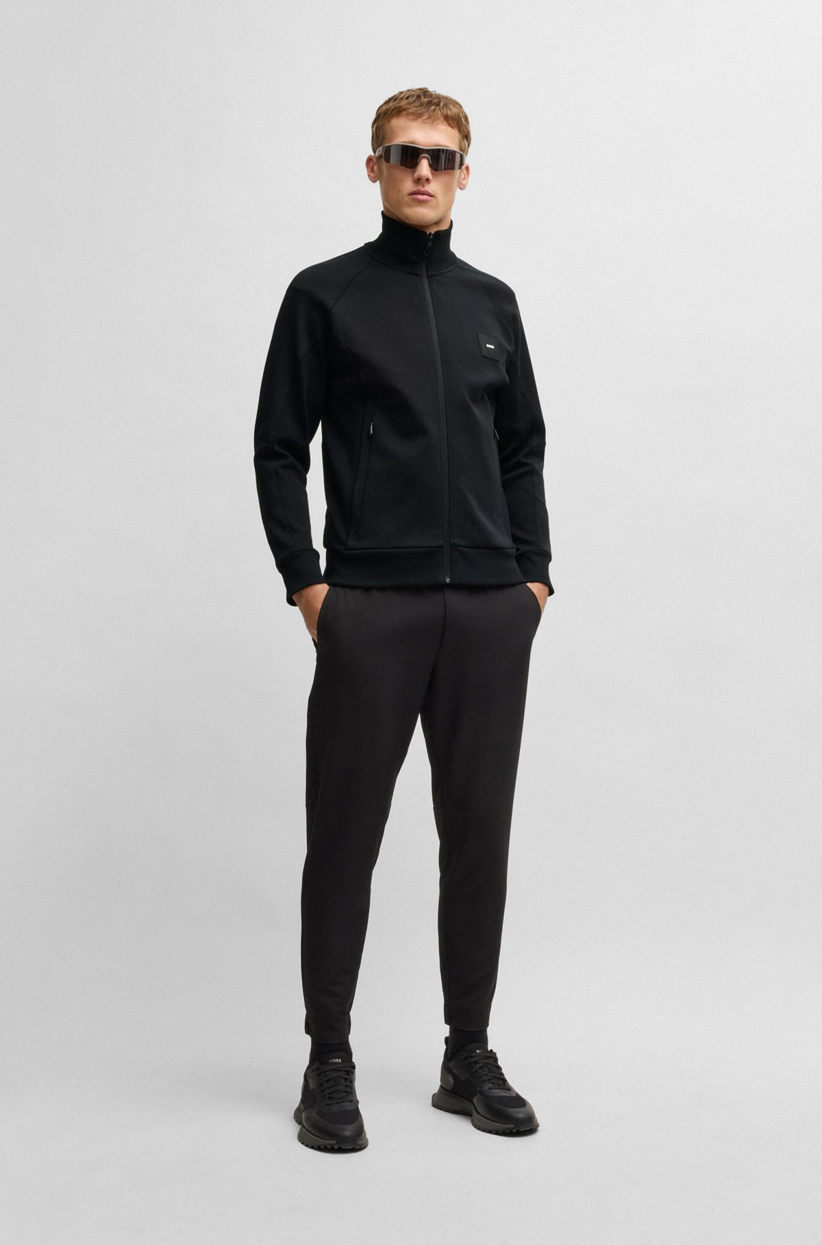 SWEATSHIRT WITH STRETCH-COTTON INSERTS - 4