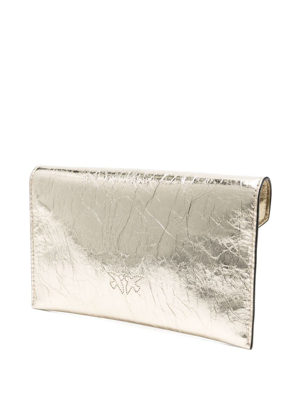 metallic-effect flap chain mini bag - 3