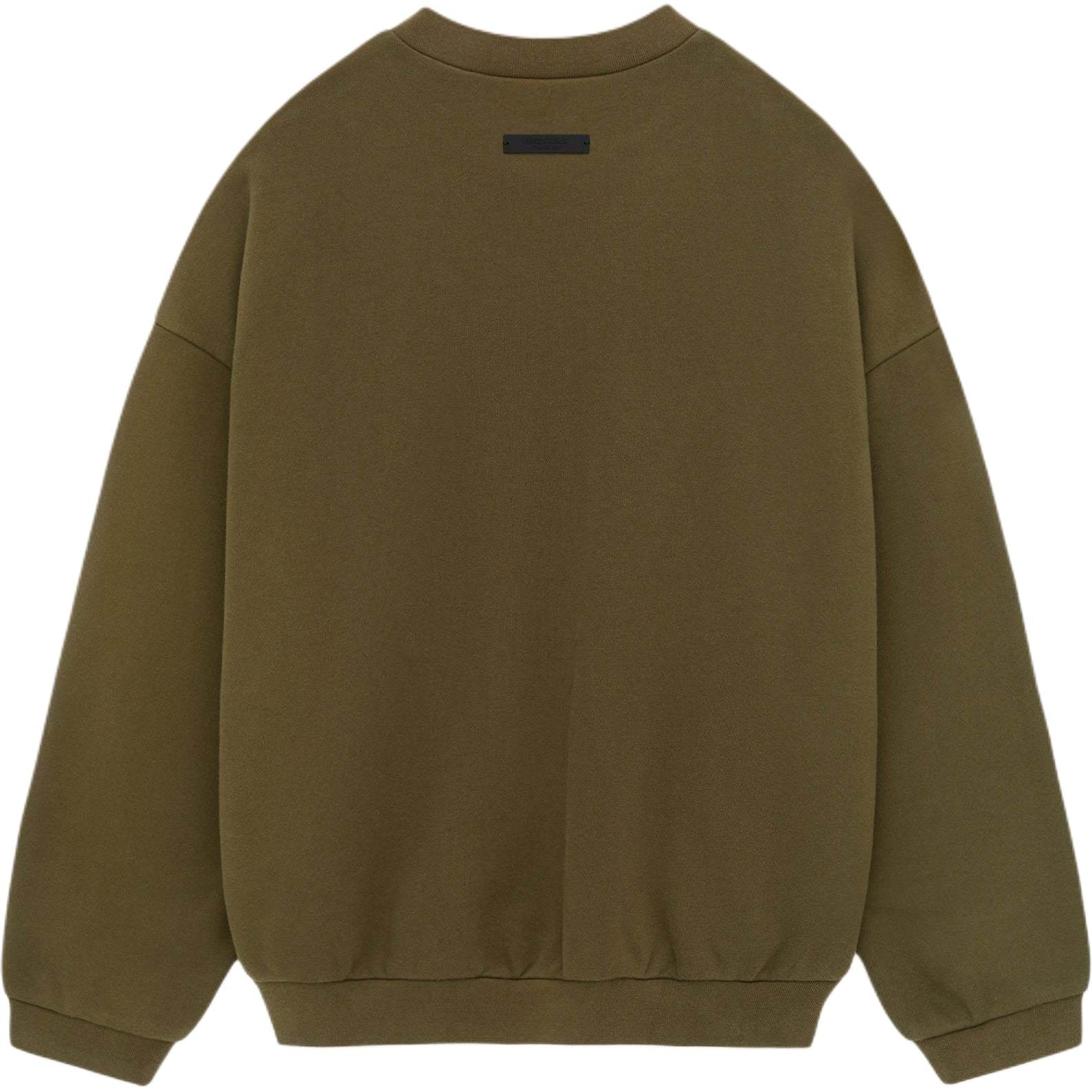 Fear of God Essentials Fleece Crewneck 'Olive' 192BT246264F - 2