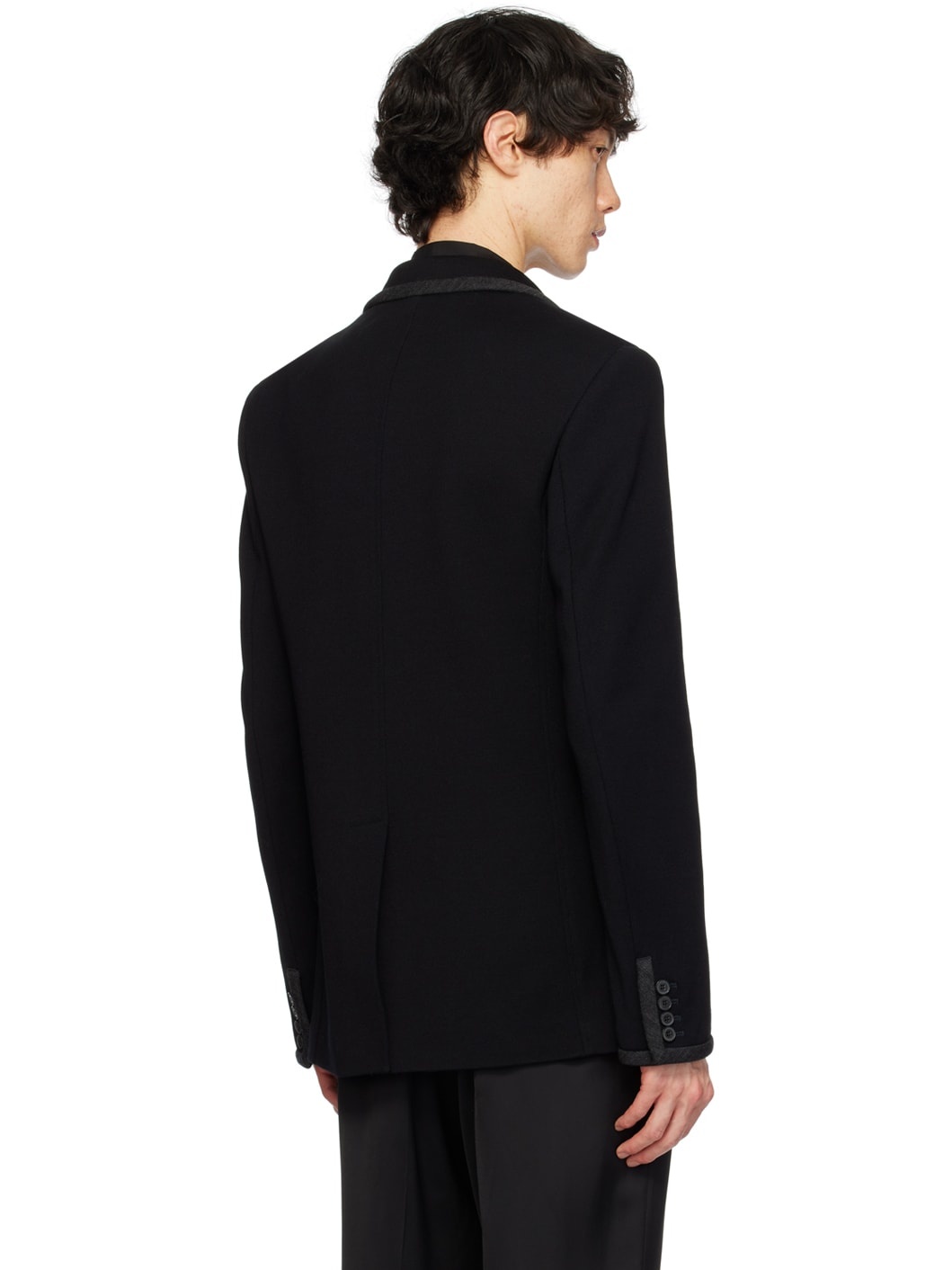 Navy VLogo Blazer - 3