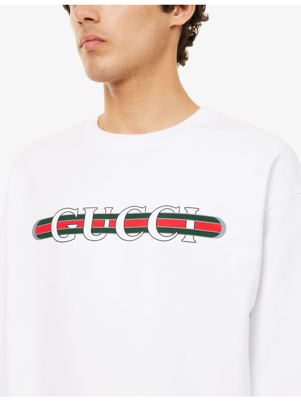 Logo-Print Relaxed-Fit Cotton-Jersey Sweatshirt - 5