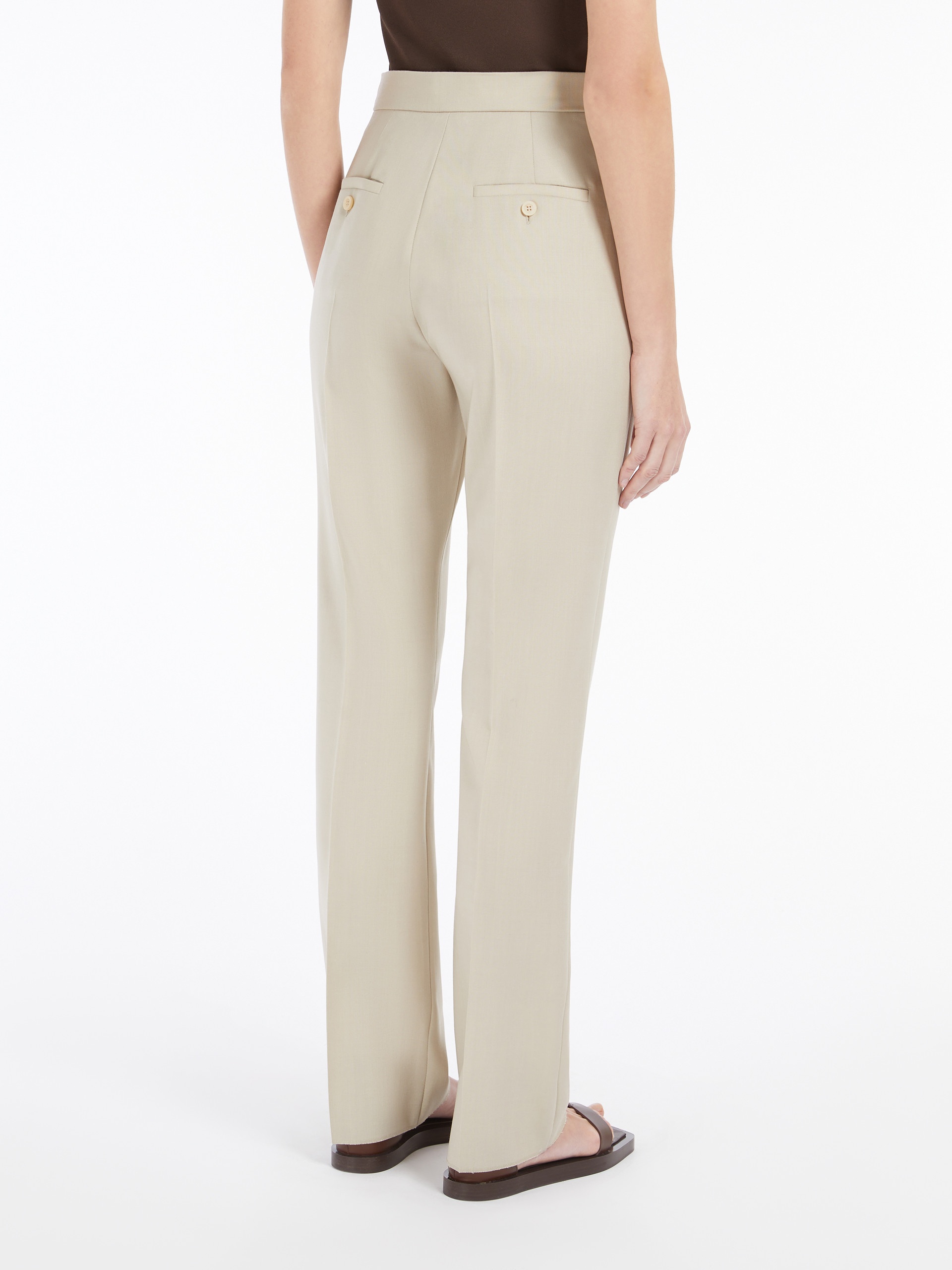 TURBIGO Straight-cut wool, mohair and silk trousers - 4