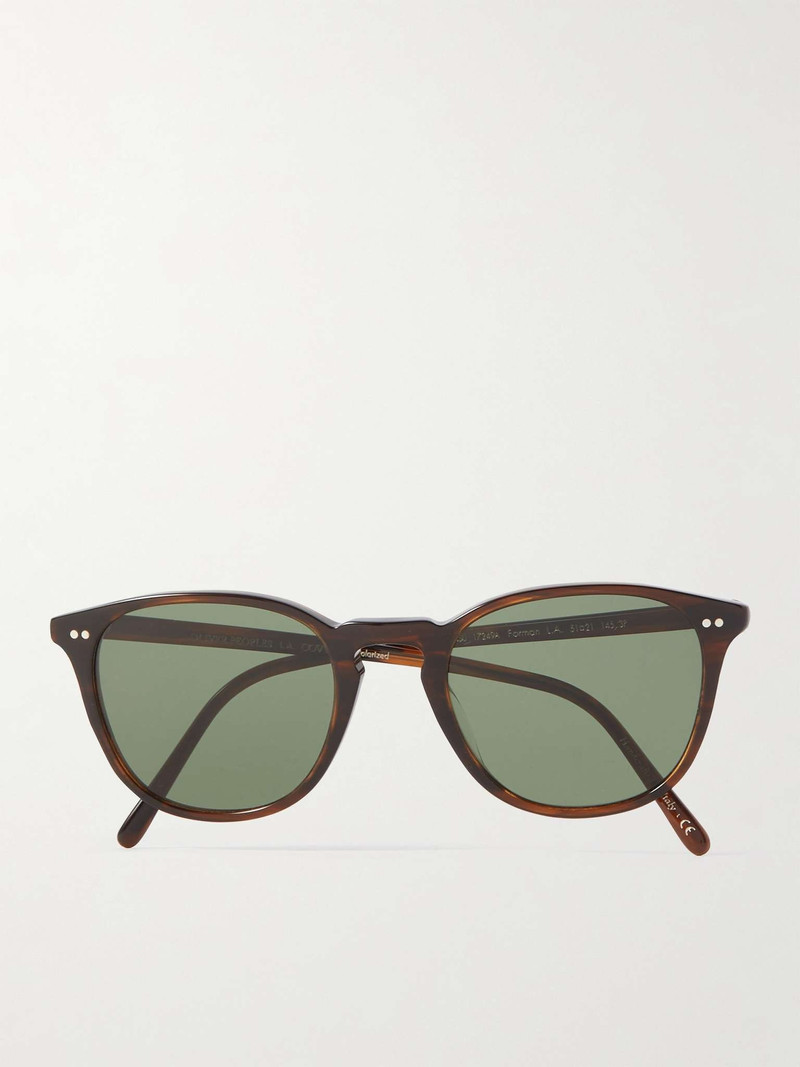 Forman L.A Round-Frame Acetate Polarised Sunglasses 1