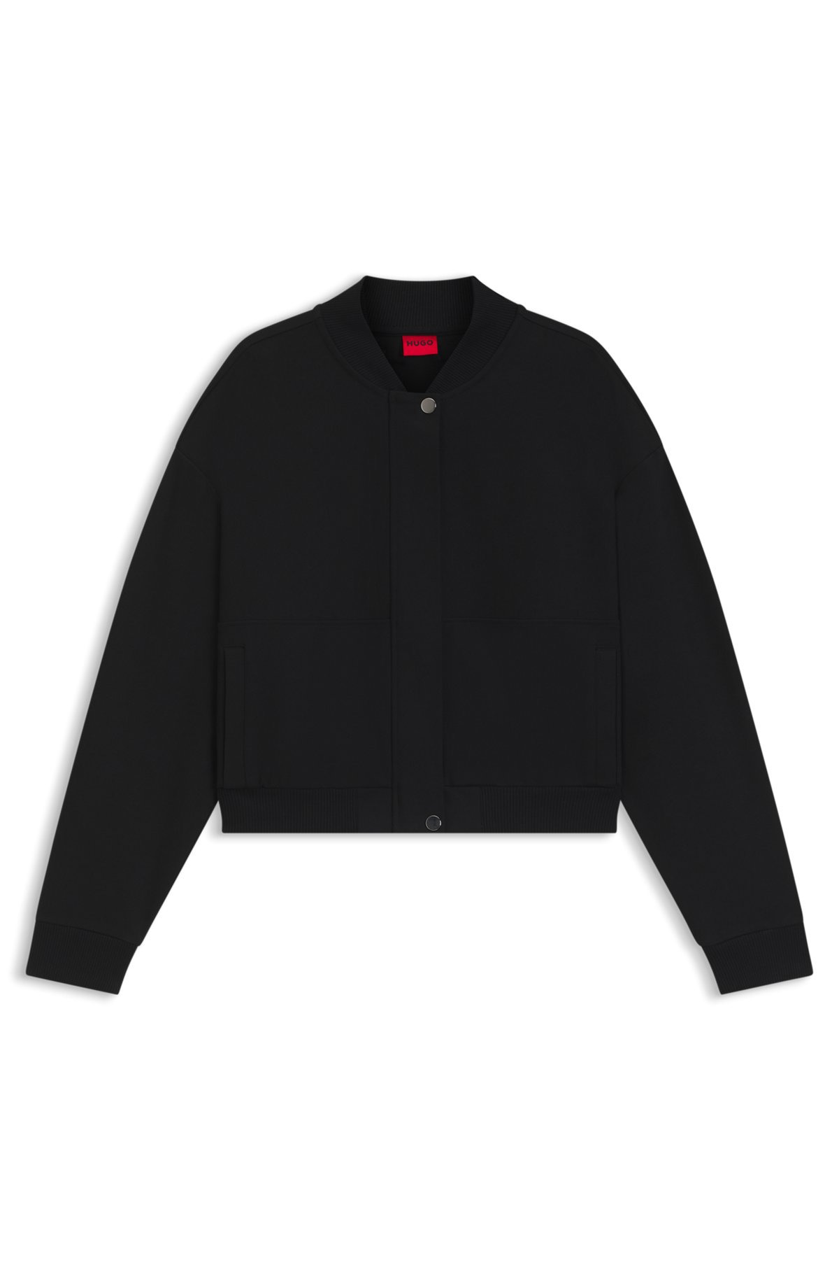 PUNTO MILANO JERSEY JACKET WITH CONCEALED CLOSURE - 1