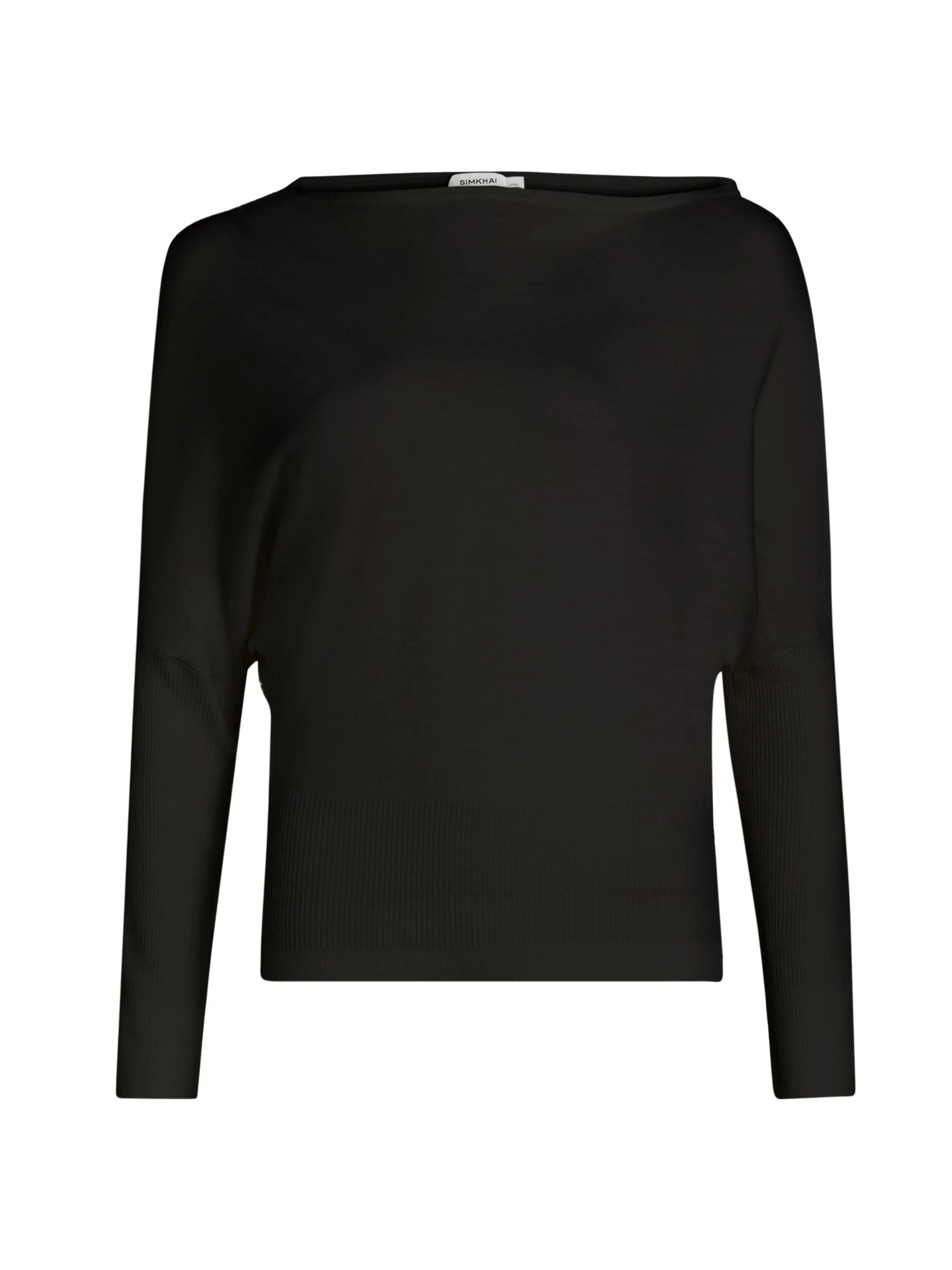 Women's Lavina Wool-Blend Off-the-Shoulder Sweater - Black - 1