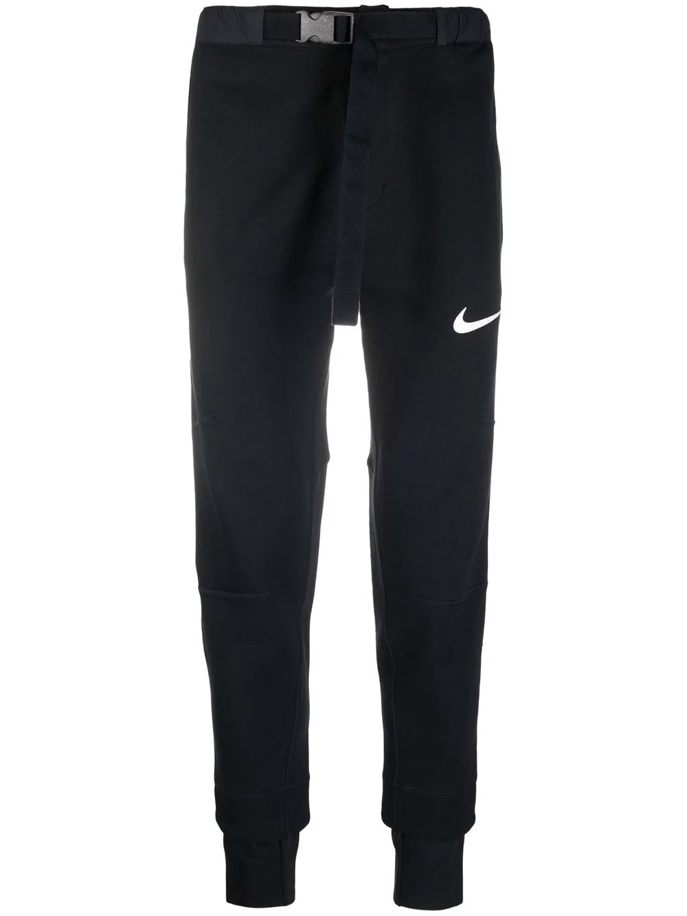 Swoosh-print slim-fit track pants - 1