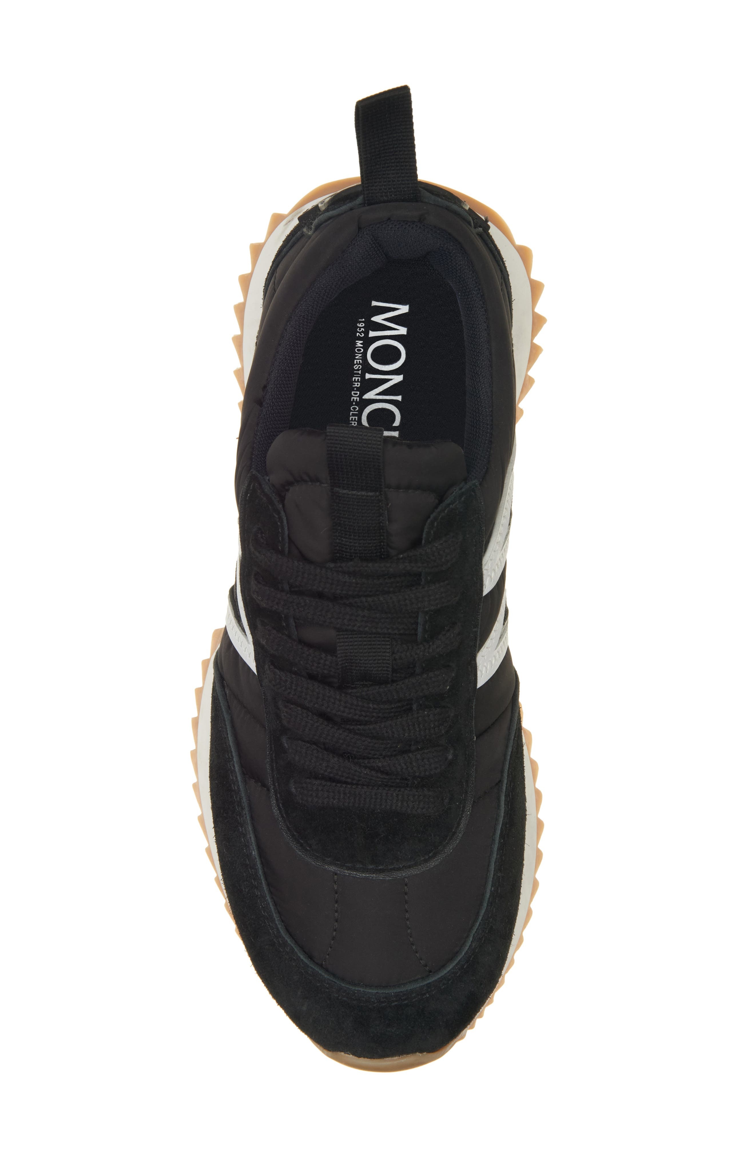 Moncler Pacey Low Top Sneaker in Smoky Black at Nordstrom - 5