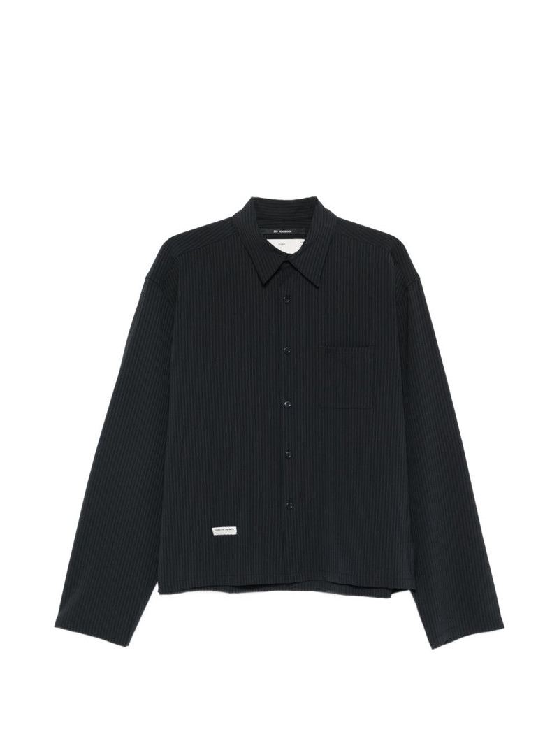 pinstripe chest-pocket shirt 1