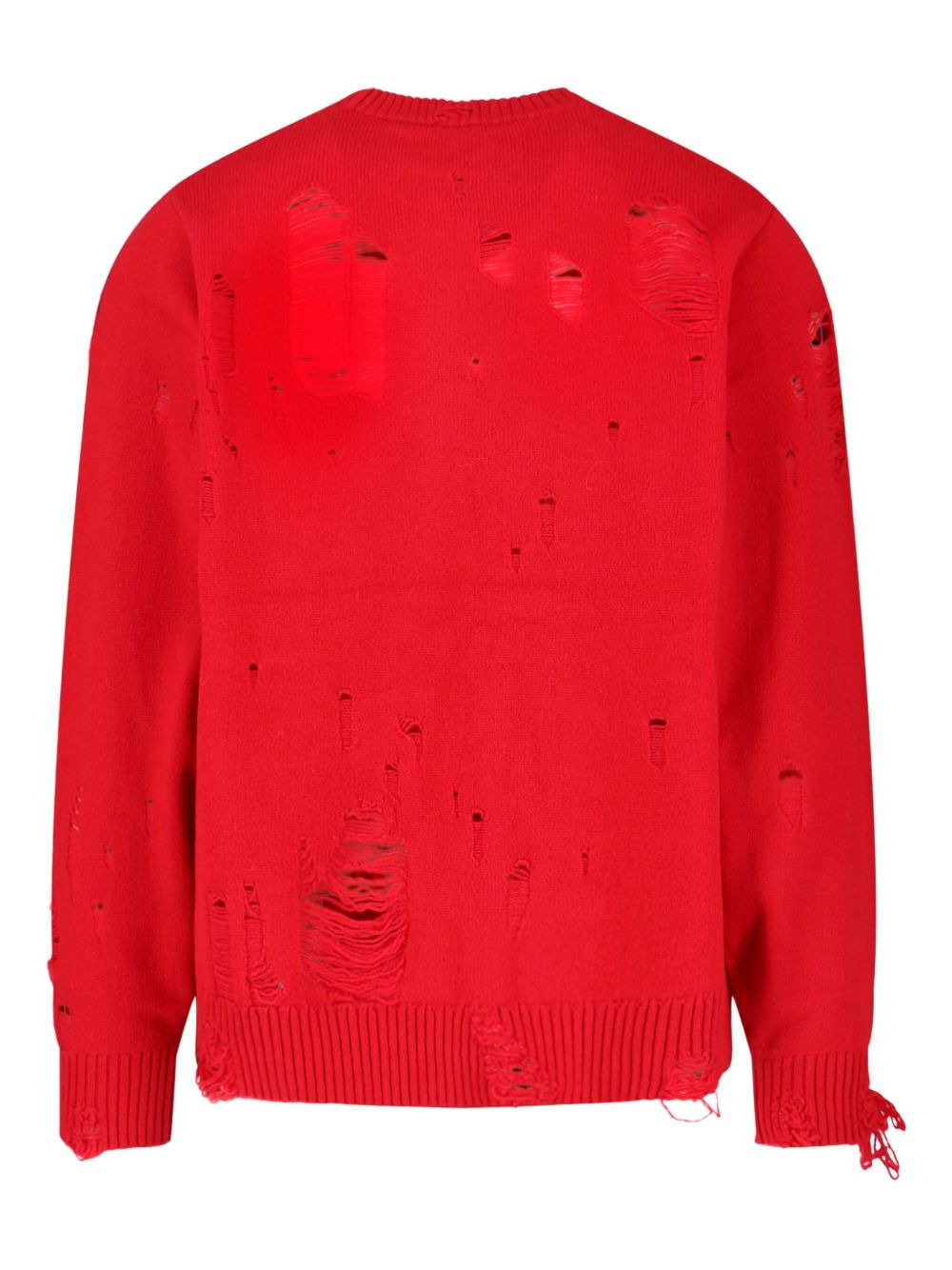 distressed long-sleeve sweater - 2