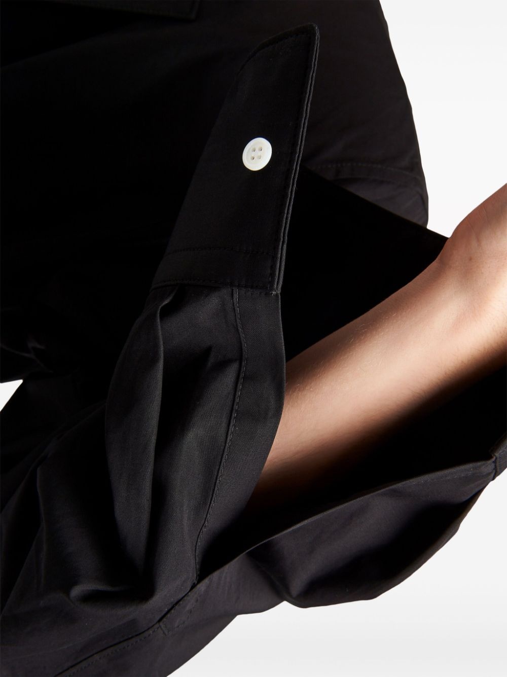 single-breasted cotton blazer - 5