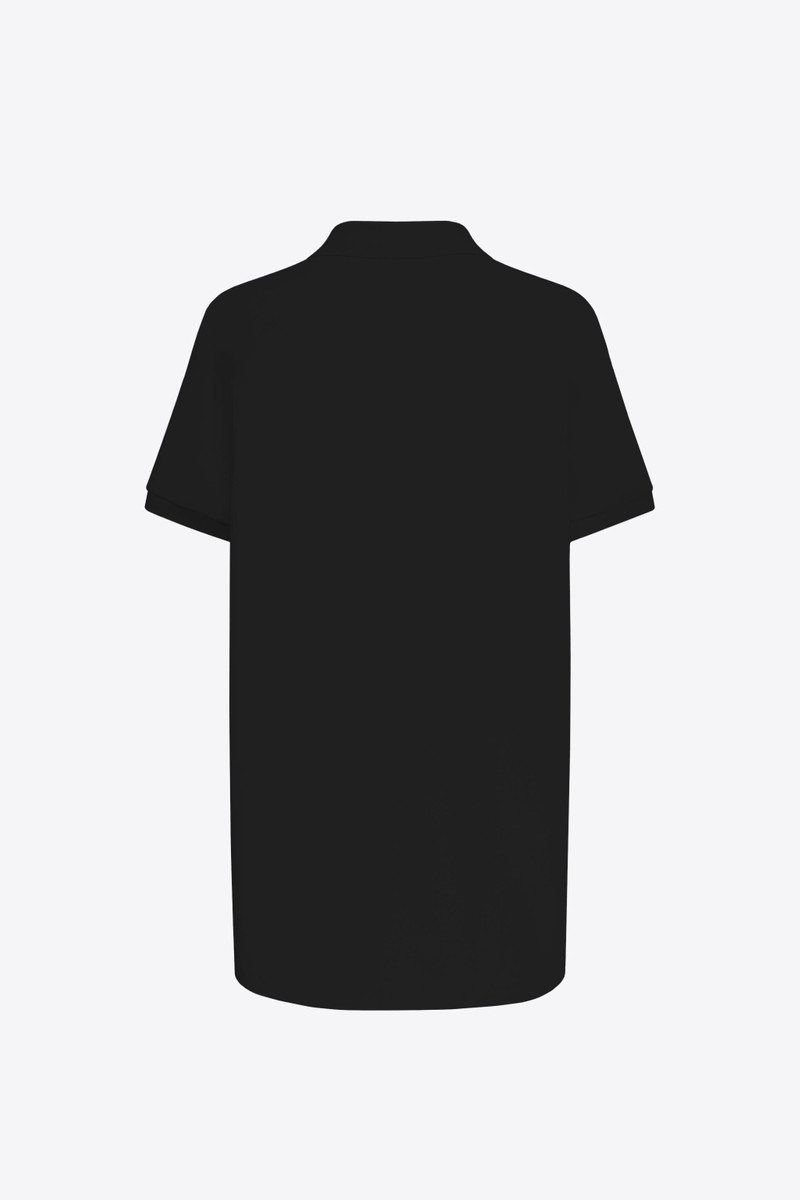 AREA CRYSTAL HEART CUTOUT POLO DRESS outlook