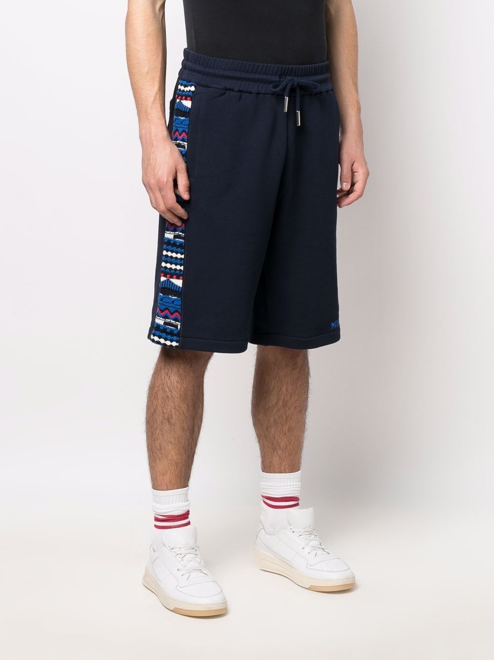 PATTERNED JACQUARD COTTON SHORTS - 4