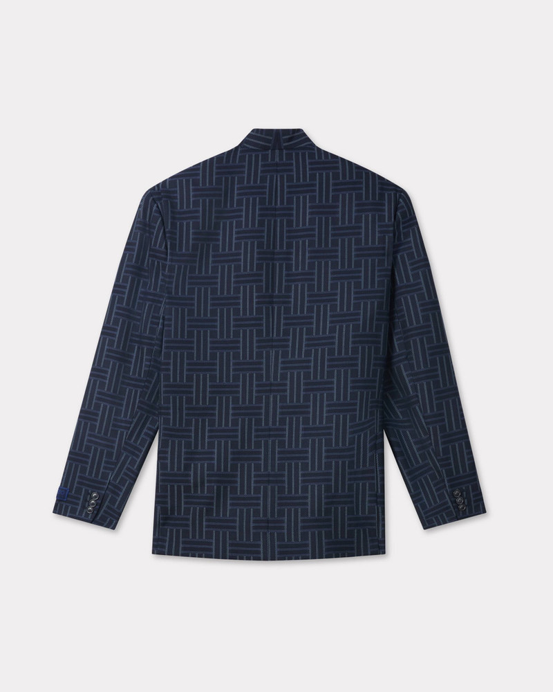 KENZO 'KENZO Weave' tailored kimono jacket in wool and cotton outlook