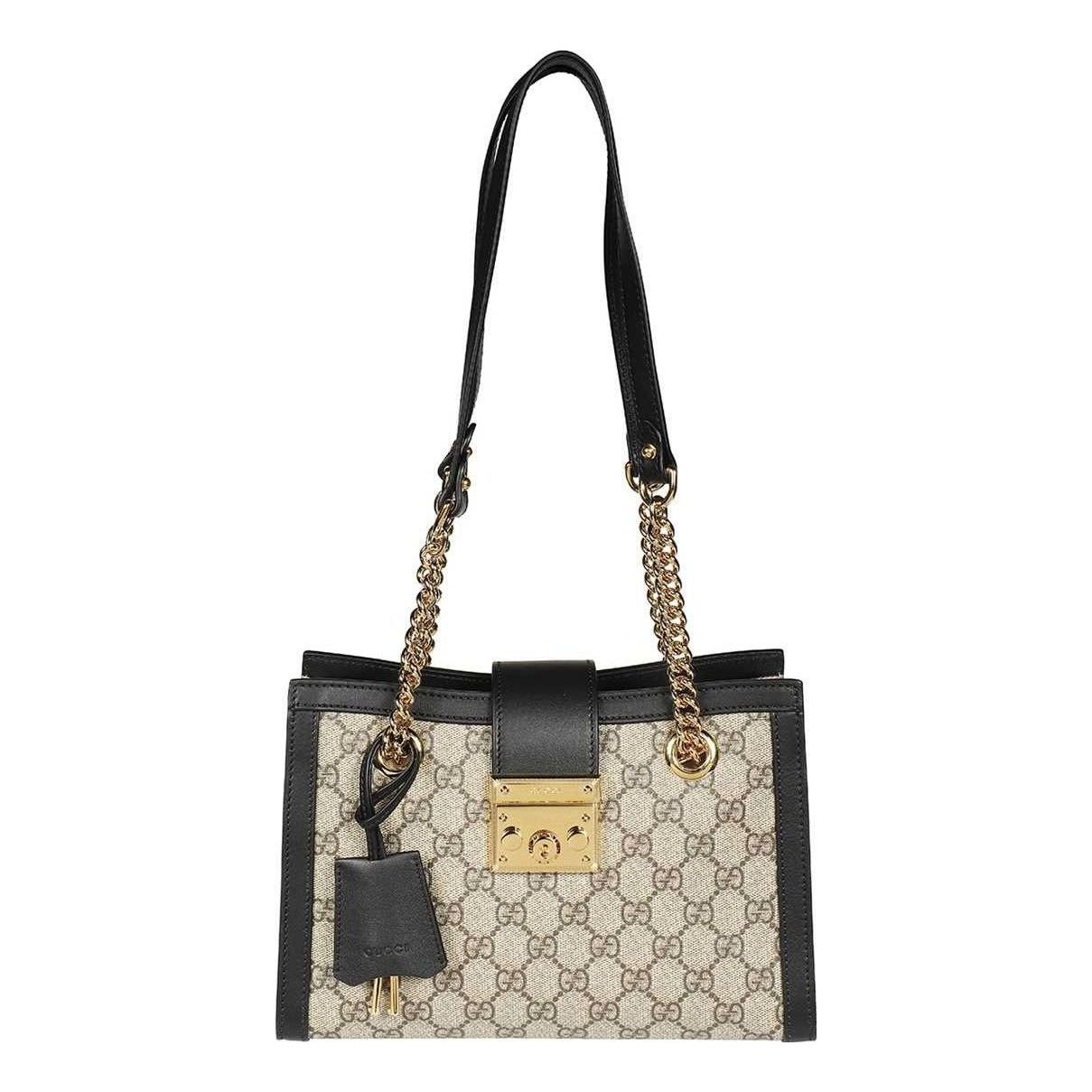 (WMNS) Gucci Padlock Small GG Shoulder Bag 'Beige Black' 498156-KHNKG-9769 - 2