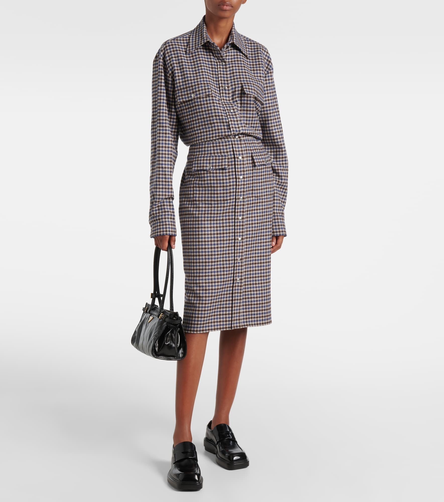 Wool pencil skirt - 2