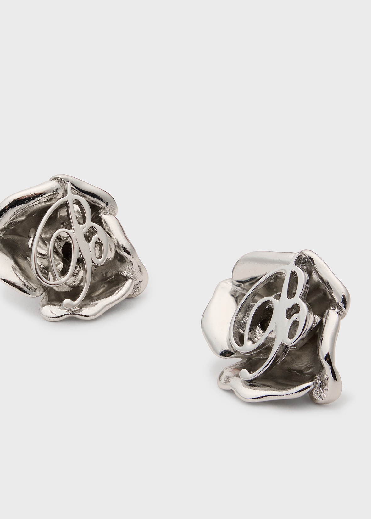 EARRINGS WITH ROSE AND B MONOGRAM - 3