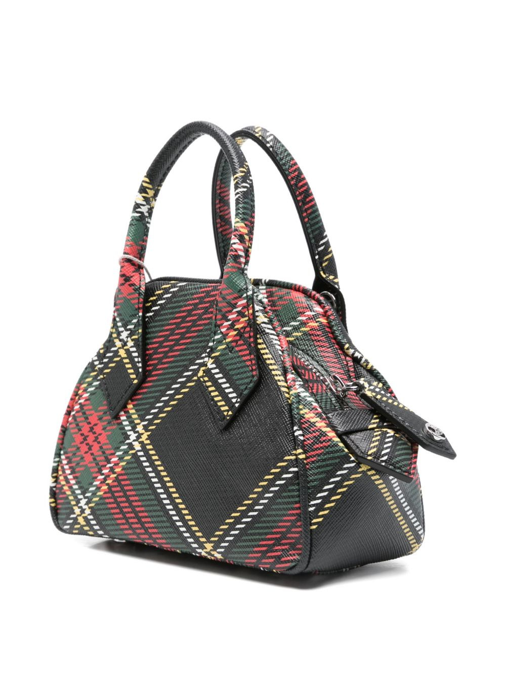 mini Yasmin tartan-check cross body bag - 3