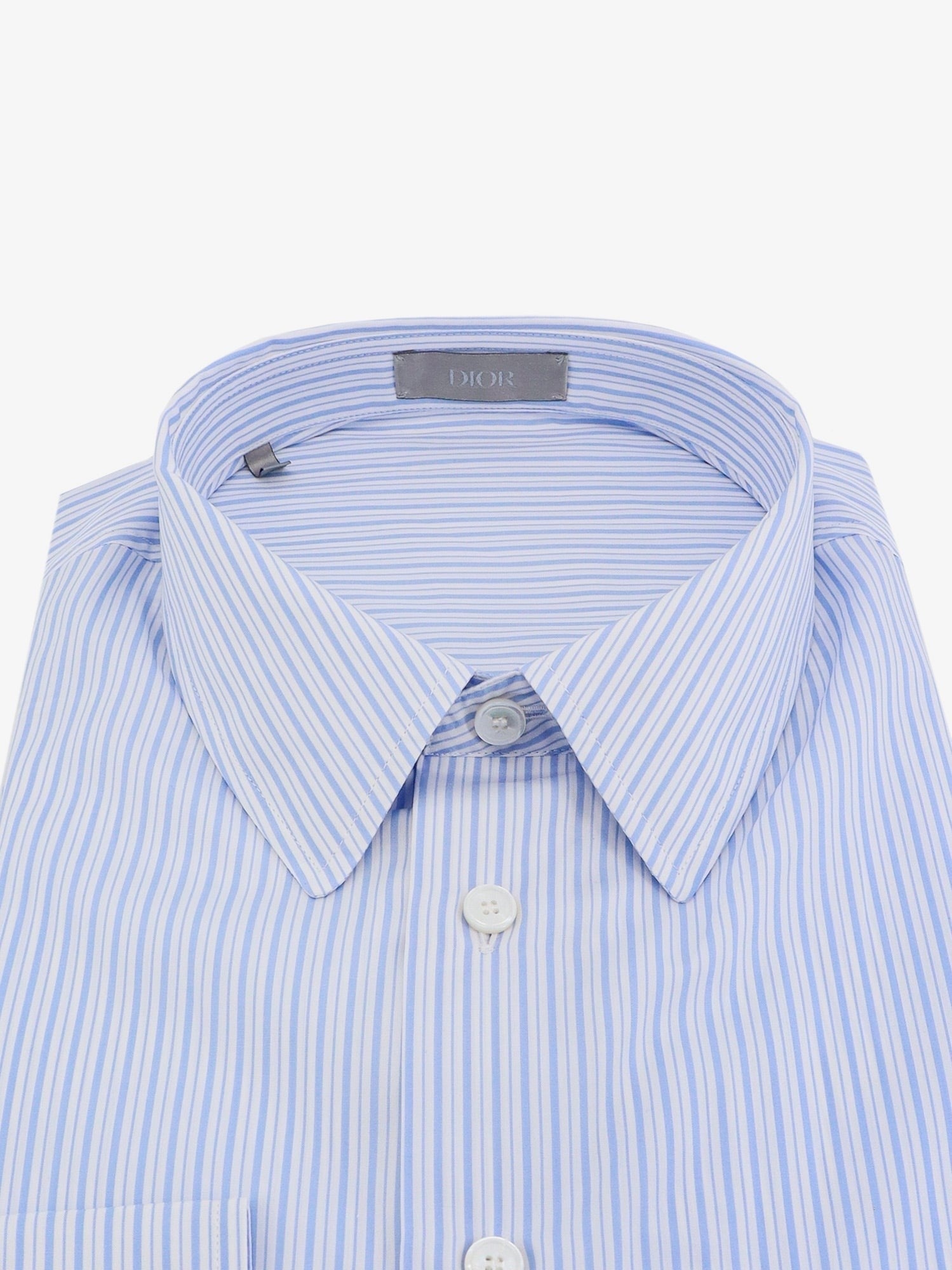 Cotton shirt with striped motif - 2