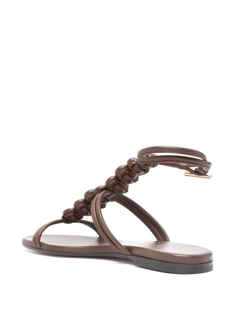braided flat sandals - 3